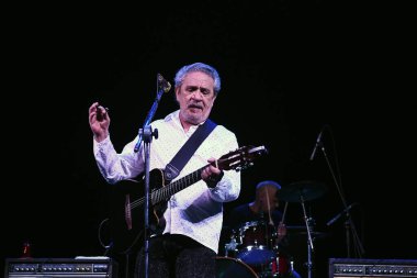 Rio de Janeiro, Brezilya, 22 Eylül 2023 Singer Ze Ramalho Qualistage, Rio de Janeiro 'da bir konser sırasında.