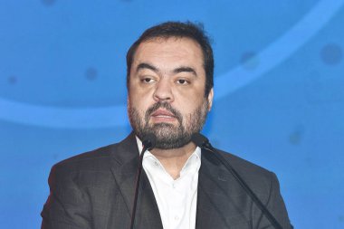 Rio de Janeiro, 25 Eylül 2023. FIDES 2023 'te Rio de Janeiro valisi Claudio Castro, Windsor Otel' de tutuldu..