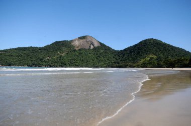 Rio de Janeiro, Brezilya, 8 Temmuz 2019. Arka planda Sugar Somunu olan Urca 'nın manzarası.
