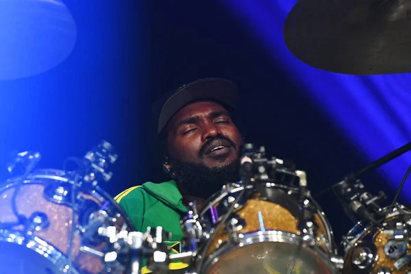 Rio Janeiro Brazil November 2023 Drummer Aston Barret Reggae Band — Stock Photo, Image
