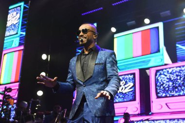 Rio de Janeiro, Brezilya, 16 Aralık 2023, Singer Alexandre Pires, Qualistage, Rio de Janeiro 'da bir konser sırasında.