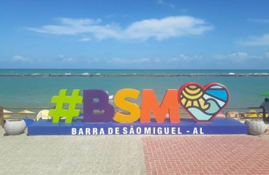 Maceio, Brezilya, 5 Ekim 2023. Barra de So Miguel Sahili, Alagoas eyaletinde, Brezilya 'nın kuzeydoğu bölgesinde..