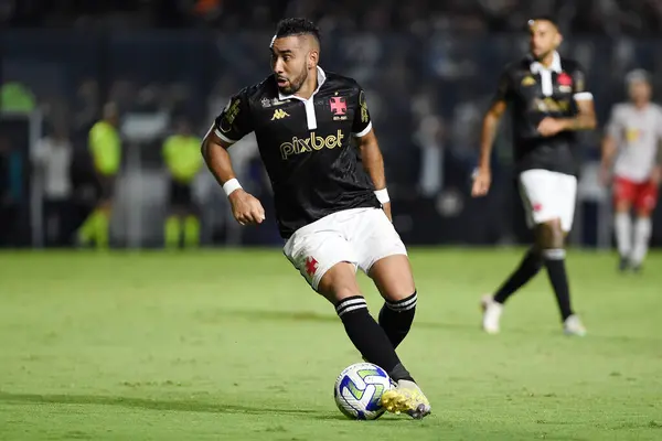 stock image Rio de Janeiro, Brazil, December 6, 2023. Soccer player Dimitri Payet of the Vasco team, during a match against Red Bull Bragantino, for the Brazilian championship, at the So Janurio stadium.