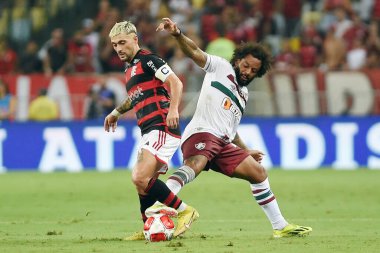 Rio de Janeiro, Brezilya, 16 Mart 2024. Flamengo ile Fluminense arasındaki futbol maçı Carioca 2024 şampiyonası için Maracana Stadyumu 'nda..