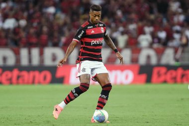 Rio de Janeiro, Brezilya, 17 Nisan 2024. 2024 Brezilya Şampiyonası için Flamengo X So Paulo ile Maracan Stadyumu 'nda oynanan maç..