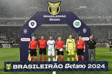 Rio de Janeiro, Brezilya, 21 Nisan 2024, Marcan Stadyumu 'ndaki Brezilya Şampiyonası için Botafogo Juventude arasındaki futbol maçı.