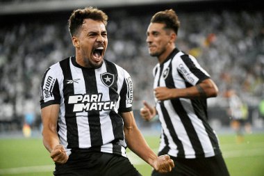 Rio de Janeiro, Brezilya, 21 Nisan 2024, Botafogo takımından futbolcu Eduardo, Marcan Stadyumu 'nda oynanan Brezilya Şampiyonası' nda Botafogo ve Juventude arasındaki maçta.