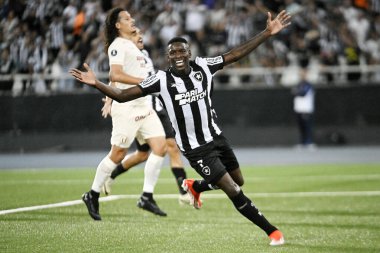 Rio de Janeiro, Brezilya, 21 Nisan 2024, Brezilyalı futbolcu Luiz Henrique Marcan Stadyumu 'nda Botafogo ve Juventude arasında oynanan Brezilya Şampiyonası maçında.