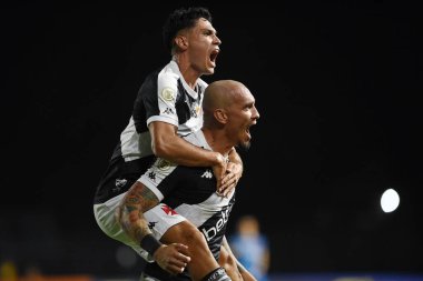 Rio de Janeiro, Brezilya, 12 Mayıs 2024. Rio de Janeiro şehrindeki Sao Januario Stadyumu 'nda 2024 Brezilya Şampiyonası için Vasco ile Vitria arasındaki maç.
