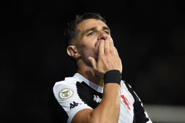 Rio de Janeiro, Brezilya, 12 Mayıs 2024. Rio de Janeiro şehrindeki Sao Januario Stadyumu 'nda 2024 Brezilya Şampiyonası için Vasco ile Vitria arasındaki maç.