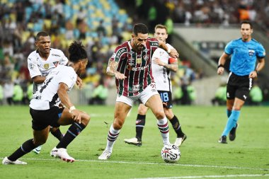 Rio de Janeiro, Brezilya, 29 Şubat 2024. Fluminense ile LDU arasındaki futbol maçı, Recopa Sudamericana 2024 finalinde Maracana Stadyumu 'nda oynanacak..