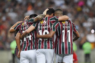 Rio de Janeiro, Brezilya, 16 Mayıs 2024. Futbol maçı Fluminense x Cerro Porteno arasında, Conmebol Libertadores 2024, Maracana Stadyumu 'nda.