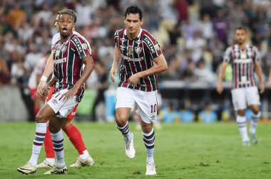 Rio de Janeiro, Brezilya, 16 Mayıs 2024. Futbol maçı Fluminense x Cerro Porteno arasında, Conmebol Libertadores 2024, Maracana Stadyumu 'nda.