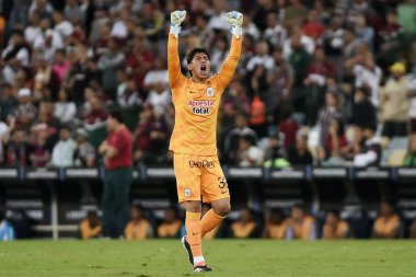 Rio de Janeiro, 29 Mayıs 2024. Fluminense ile Alianza Lima arasındaki futbol maçı, Conmebol Libertaores 2024, Maracan Stadyumu.
