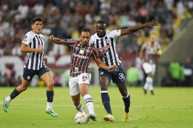 Rio de Janeiro, 29 Mayıs 2024. Fluminense ile Alianza Lima arasındaki futbol maçı, Conmebol Libertaores 2024, Maracan Stadyumu.
