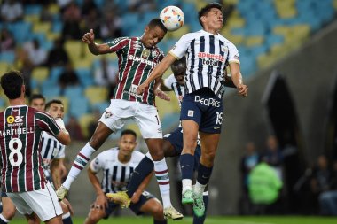 Rio de Janeiro, 29 Mayıs 2024. Fluminense ile Alianza Lima arasındaki futbol maçı, Conmebol Libertaores 2024, Maracan Stadyumu.