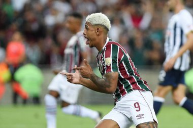 Rio de Janeiro, 29 Mayıs 2024. Fluminense ile Alianza Lima arasındaki futbol maçı, Conmebol Libertaores 2024, Maracan Stadyumu.