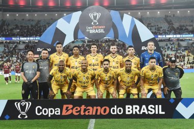 Rio de Janeiro, Brezilya, 1 Mayıs 2024. Flamengo ve Amazonas takımları arasındaki futbol maçı, Copa do Brasil 'in üçüncü aşaması için geçerli, Maracana Stadyumu' nda.