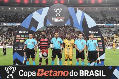 Rio de Janeiro, Brezilya, 1 Mayıs 2024. Flamengo ve Amazonas takımları arasındaki futbol maçı, Copa do Brasil 'in üçüncü aşaması için geçerli, Maracana Stadyumu' nda.
