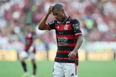 Rio de Janeiro, 11 Mayıs 2024.Brezilya Maracan Stadyumu 'nda Flamengo ve Corinthians arasında oynanan maç..
