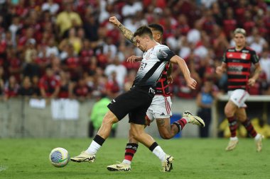 Rio de Janeiro, 11 Mayıs 2024.Brezilya Maracan Stadyumu 'nda Flamengo ve Corinthians arasında oynanan maç..