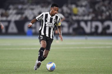 Rio de Janeiro, Brezilya, 18 Nisan 2024. Botafogo ile Fluminense arasındaki futbol maçı, Brezilya şampiyonluğu için, Nilton Santos Stadyumu 'nda.