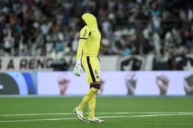 Rio de Janeiro, Brezilya, 2 Mayıs 2024. John Victor, Botafogo kalecisi, Vitria ile oynanan maçta, Copa do Brasil, Engenho Stadyumu 'nda.