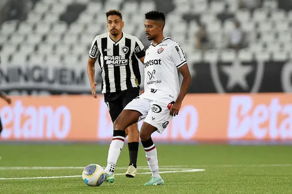 stock image Rio de Janeiro, Brazil, May 2, 2024. Football match between Botafogo vs Vitoria, for the Copa do Brasil, at the Engenhao stadium.