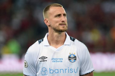 Rio de Janeiro, Brezilya, 13 Haziran 2024. Maracana Stadyumu 'nda Brezilya şampiyonluğu için Flamengo ve Gremio takımları arasındaki futbol maçı..