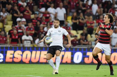 Rio de Janeiro, Brezilya, 13 Haziran 2024. Maracana Stadyumu 'nda Brezilya şampiyonluğu için Flamengo Grmio takımları arasında oynanan futbol maçı..