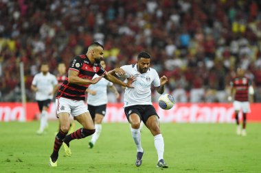 Rio de Janeiro, Brezilya, 13 Haziran 2024. Maracana Stadyumu 'nda Brezilya şampiyonluğu için Flamengo Grmio takımları arasında oynanan futbol maçı..