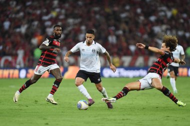 Rio de Janeiro, Brezilya, 13 Haziran 2024. Maracana Stadyumu 'nda Brezilya şampiyonluğu için Flamengo Grmio takımları arasında oynanan futbol maçı..