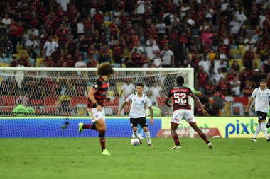 Rio de Janeiro, Brazil, June 13, 2024. Football match between the teams of Flamengo vs Grmio, for the Brazilian championship, at the Maracana stadium. clipart