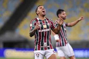 Rio de Janeiro, Brezilya, 27 Haziran 2024 Fluminense ve Vitoria takımları arasında oynanan futbol maçı, Brezilya 'daki Maracana Stadyumu' nda oynanacak..