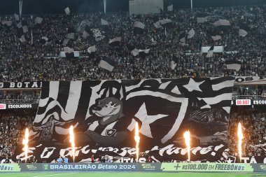 Rio de Janeiro, Brezilya, 21 Temmuz 2024. 2024 Brezilya Şampiyonası için Botafogo x Internacional takımları arasında Nilton Santos Stadyumu 'nda oynanan futbol maçı..