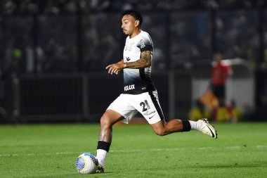 Rio de Janeiro, Brezilya, 10 Temmuz 2024. 2024 Brezilya Şampiyonası 'nda Vasco-Corinthians takımı arasındaki futbol maçı Sao Januario Stadyumu' nda yapıldı..