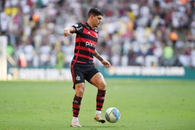Rio de Janeiro, Brezilya, 23 Haziran 2024. Fluminense ve Flamengo takımları arasındaki futbol maçı, 2024 Brezilya Şampiyonası için Maracan Stadyumu 'nda yapıldı..