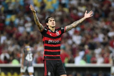 Rio de Janeiro, Brezilya, 23 Haziran 2024. Fluminense ve Flamengo takımları arasındaki futbol maçı, 2024 Brezilya Şampiyonası için Maracan Stadyumu 'nda yapıldı..