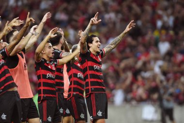 Rio de Janeiro, Brezilya, 23 Haziran 2024. Fluminense ve Flamengo takımları arasındaki futbol maçı, 2024 Brezilya Şampiyonası için Maracan Stadyumu 'nda yapıldı..