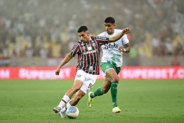 Rio de Janeiro, Brezilya, 7 Ağustos 2024. Maracana Stadyumu 'ndaki Copa do Brasil maçında Fluminense ile Juventude arasında oynanan maç..