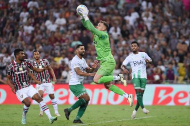 Rio de Janeiro, Brezilya, 7 Ağustos 2024. Maracana Stadyumu 'ndaki Copa do Brasil maçında Fluminense ile Juventude arasında oynanan maç..