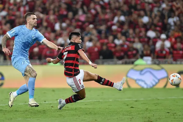 stock image Rio de Janeiro, Brazil, August 15, 2024. Football match between Flamengo vs Bolivar, for the Copa Conmebol Libertadores, at the Maracana stadium.