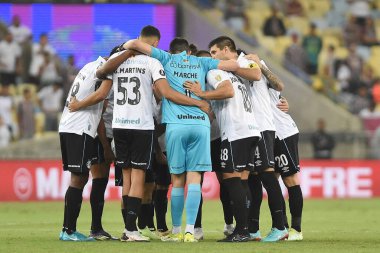 Rio de Janeiro, Brezilya, 21 Ağustos 2024. Maracan Stadyumu 'nda Copa Conmebol Libertadores adına Fluminense x Grmio arasında oynanan futbol maçı..