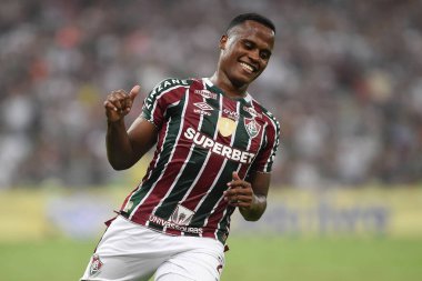 Rio de Janeiro, Brezilya, 21 Ağustos 2024. Maracan Stadyumu 'nda Copa Conmebol Libertadores adına Fluminense x Grmio arasında oynanan futbol maçı..