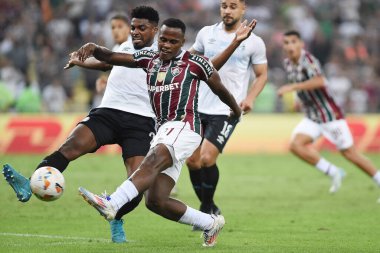Rio de Janeiro, Brezilya, 21 Ağustos 2024. Maracan Stadyumu 'nda Copa Conmebol Libertadores adına Fluminense x Grmio arasında oynanan futbol maçı..