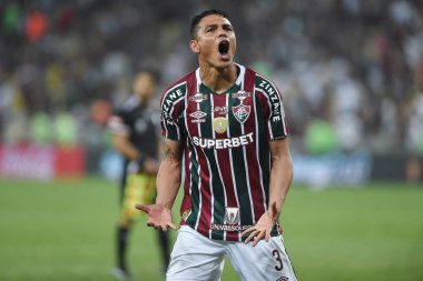 Rio de Janeiro, Brezilya, 21 Ağustos 2024. Maracan Stadyumu 'nda Copa Conmebol Libertadores adına Fluminense x Grmio arasında oynanan futbol maçı..