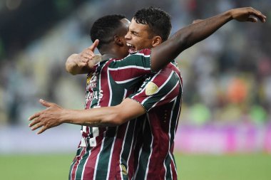 Rio de Janeiro, Brezilya, 21 Ağustos 2024. Maracan Stadyumu 'nda Copa Conmebol Libertadores adına Fluminense x Grmio arasında oynanan futbol maçı..