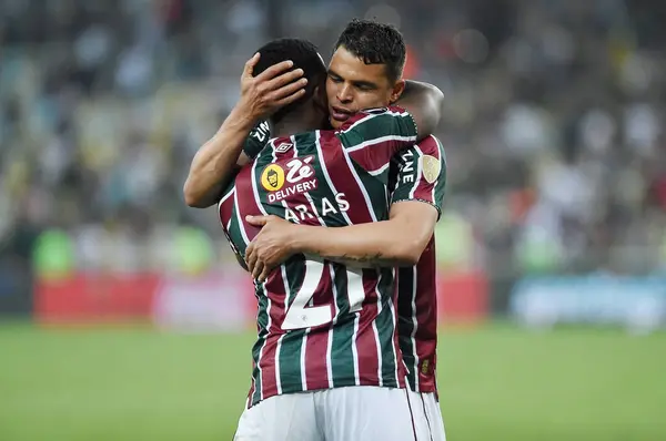 stock image Rio de Janeiro, Brazil, August 21, 2024. Football match between Fluminense x Grmio, for the Copa Conmebol Libertadores, at the Maracan stadium.