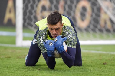 Rio de Janeiro, Brezilya, 21 Ağustos 2024. Grmio takımının kalecisi Thiago Beltrame, Maracana Stadyumu 'nda Copa Conmebol Libertadores adına oynanan Fluminense maçında....