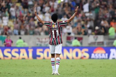 Rio de Janeiro, Brezilya, 1 Eylül 2024. Fluminense x Sao Paulo arasındaki futbol maçı, 2024 Brezilya Şampiyonası için, Maracana Stadyumu 'nda.